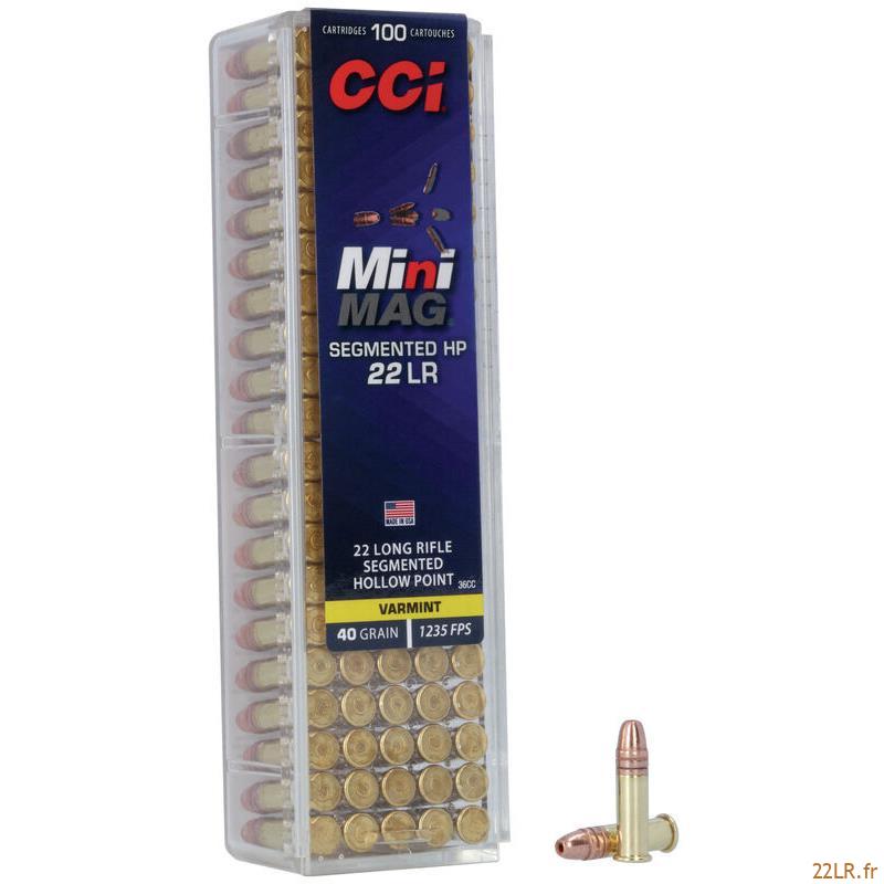 Balle 22 LR Cci Mini Mag Segmented Hp - 40Gr
