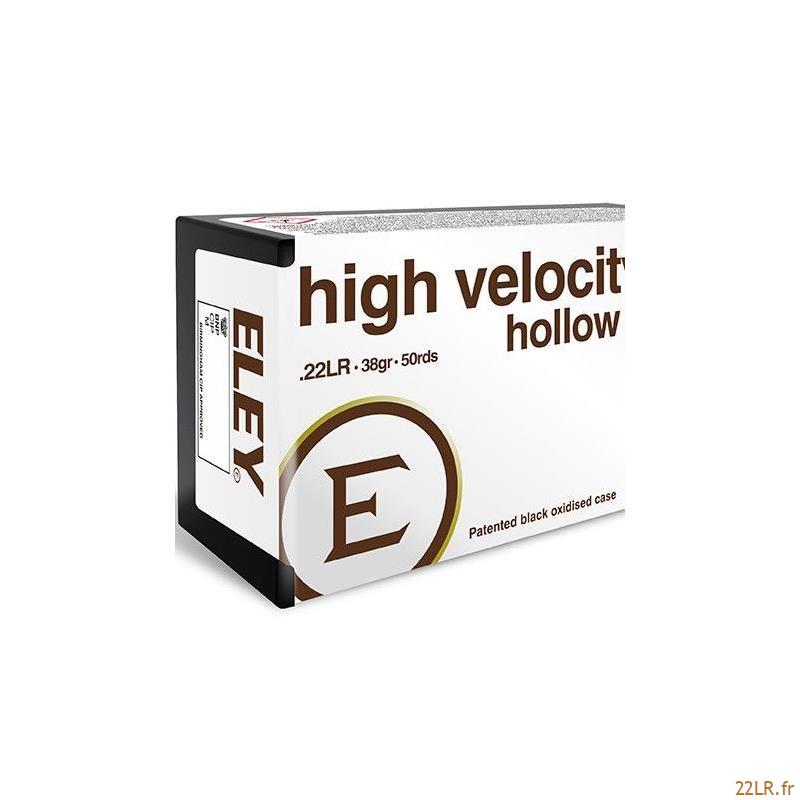 Balle 22 LR Eley High Velocity Hollow Point - 38Gr
