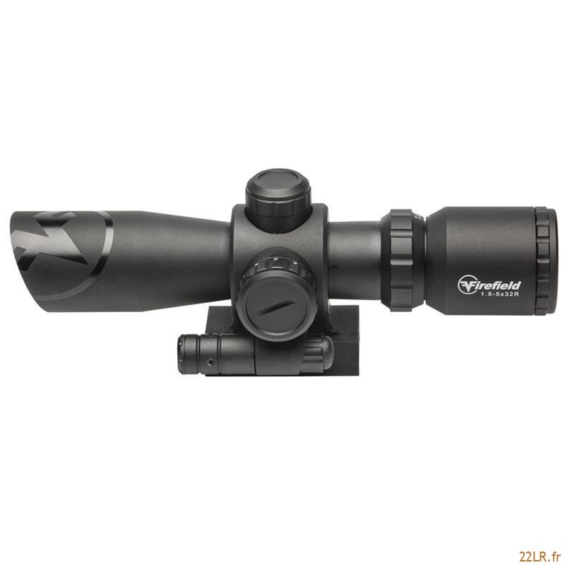 Lunette 22LR 1.5-5X32 Firefield Barrage Riflescope avec laser rouge – Image 10