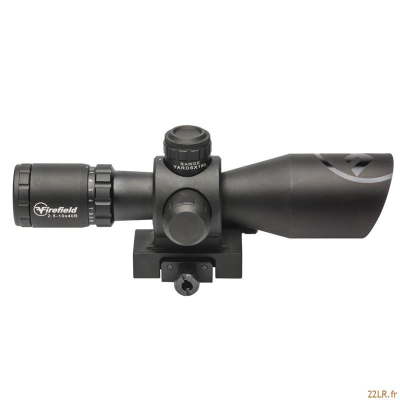 Lunette 22LR 2.5-10X40 Firefield Barrage Riflescope avec laser rouge – Image 17