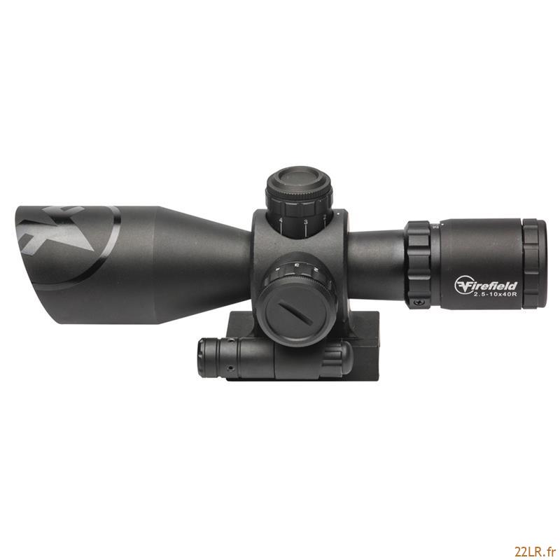 Lunette 22LR 2.5-10X40 Firefield Barrage Riflescope avec laser rouge – Image 18