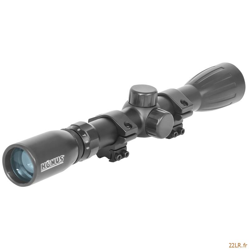 Lunette de tir 22LR 3-9X32 Konus Konusfire Ret 30/30 avec montage – Image 2