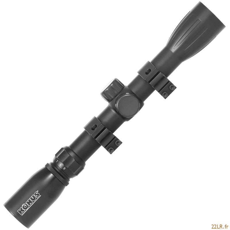 Lunette de tir 22LR 3-9X32 Konus Konusfire Ret 30/30 avec montage